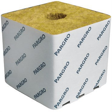Grodan Pargro Biggie Rockwool Block w/Hole, 6"