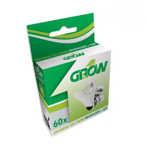 Grow1 60x Universal Smartphone Microscope with LED & UV Light