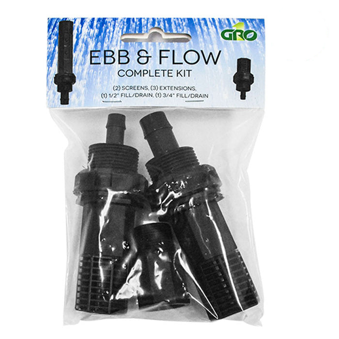 Grow1 Ebb & Flow Fitting Kit with 2 Extensions