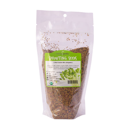 Handy Pantry 3 Part Salad Mix | Organic Microgreens Sprouting Seeds