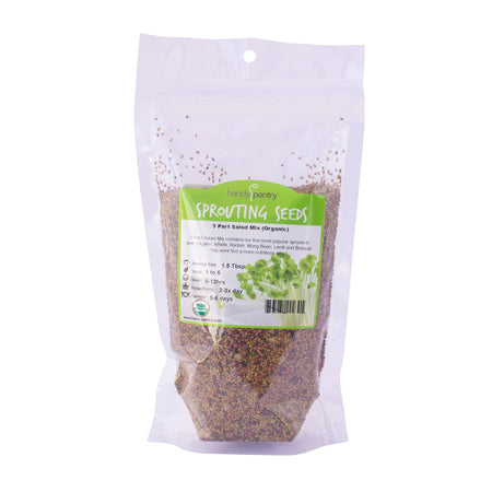 Handy Pantry 5 Part Salad Mix | Organic Microgreens Sprouting Seeds