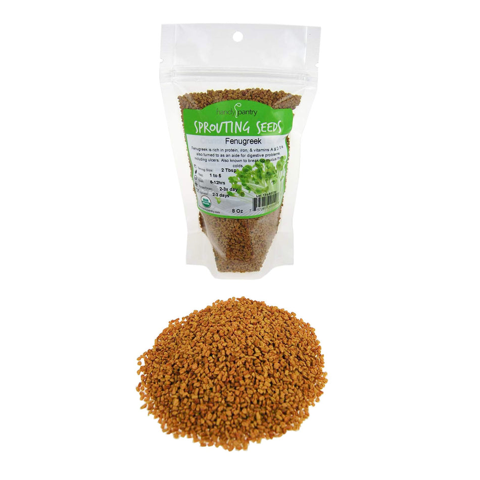 Handy Pantry Fenugreek | Organic Microgreens Sprouting Seeds