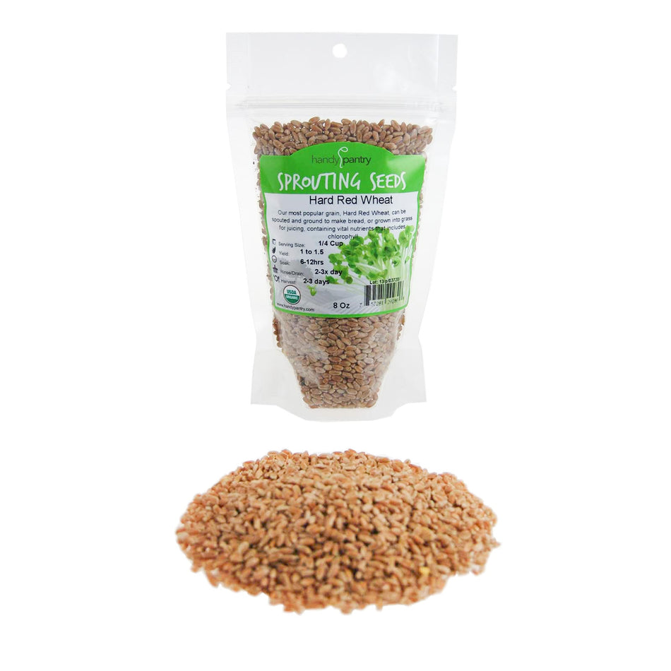 Handy Pantry Hard Red Spring Wheat | Organic Microgreens Sprouting Seeds