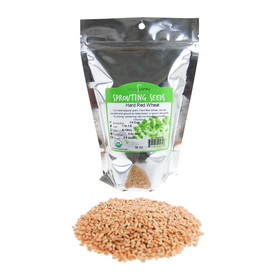 Handy Pantry Hard Red Spring Wheat | Organic Microgreens Sprouting Seeds