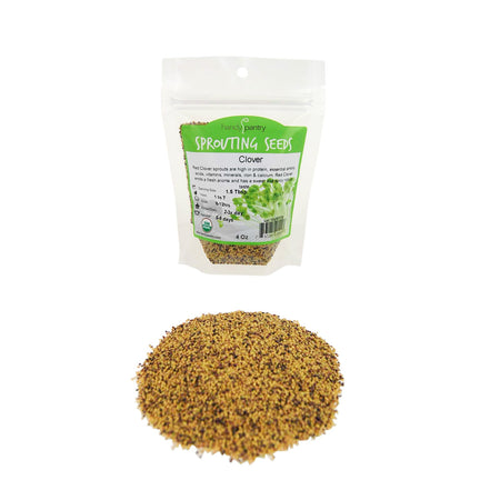 Handy Pantry Red Clover | Organic Microgreens Sprouting Seeds
