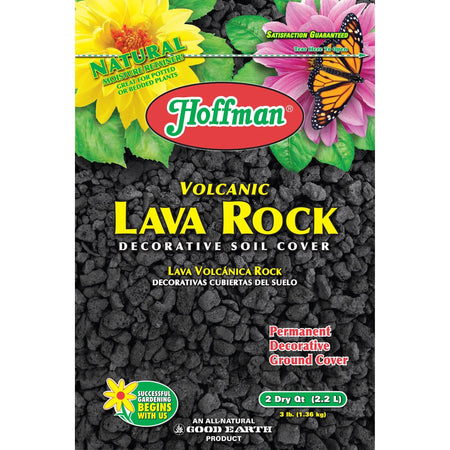 Hoffman Volcanic Lava Rock Black, 2 qt