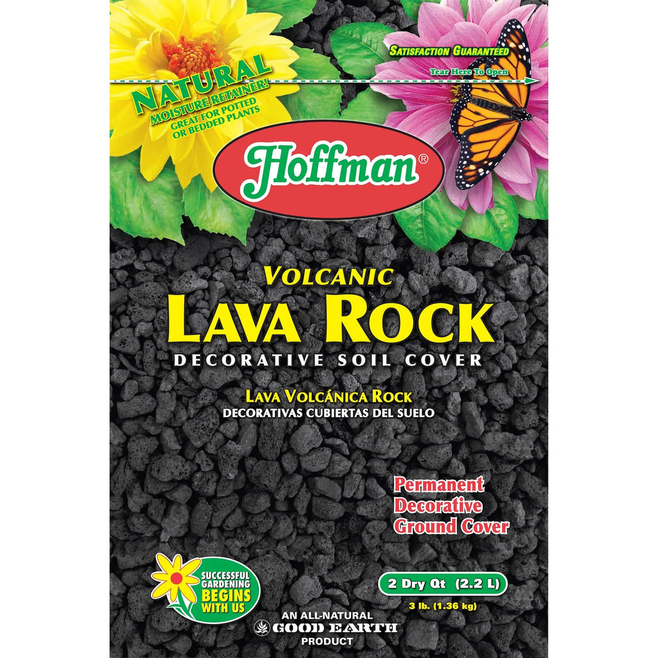 Hoffman Volcanic Lava Rock Black, 2 qt