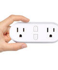 Hort2O Dual Outlet Wi-Fi Smart Plug Dual Outlet Timer, 120Vac