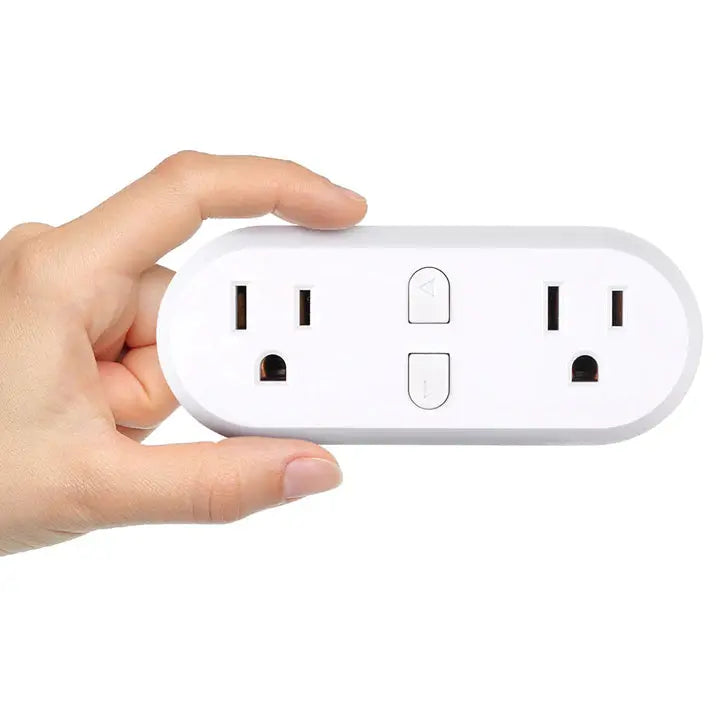 Hort2O Dual Outlet Wi-Fi Smart Plug Dual Outlet Timer, 120Vac