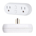 Hort2O Dual Outlet Wi-Fi Smart Plug Dual Outlet Timer, 120Vac