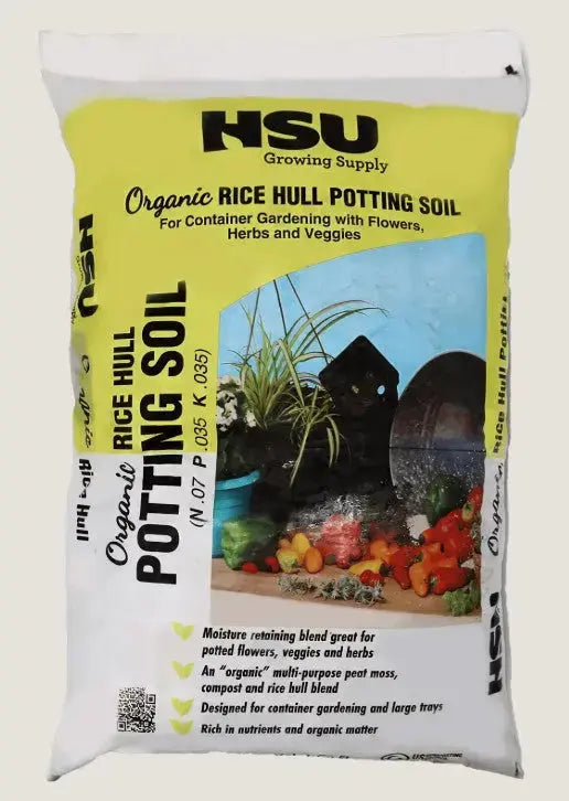 Hsu Organic Rice Hull Potting Soil, 3 cu ft