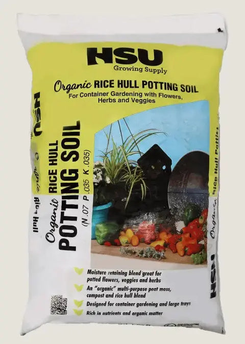 Hsu Organic Rice Hull Potting Soil, 3 cu ft