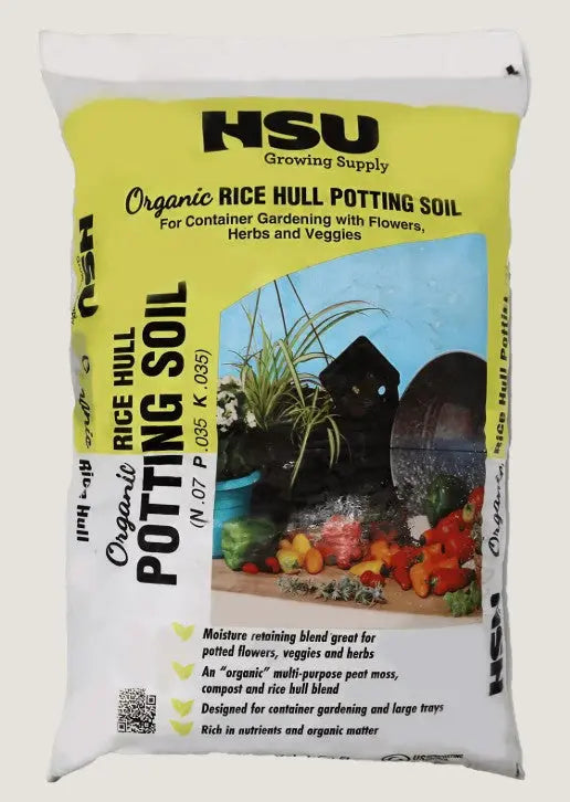 Hsu Organic Rice Hull Potting Soil, 3 cu ft