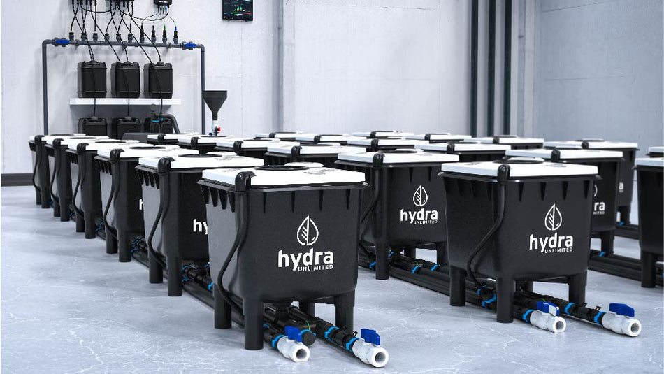 HydraMax 10 Bucket, 2 Row Professional RDWC System