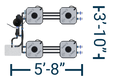 HydraMax 4 Bucket, 2 Row Professional RDWC System