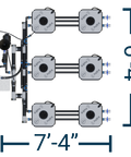 HydraMax 6 Bucket, 3 Row Professional RDWC System