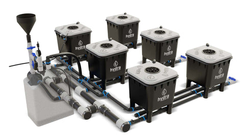 HydraMax 6 Bucket, 3 Row Professional RDWC System