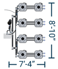 HydraMax 8 Bucket, 4 Row Professional RDWC System
