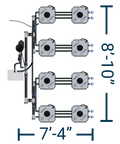HydraMax 8 Bucket, 4 Row Professional RDWC System