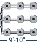 HydraMax 9 Bucket, 3 Row Professional RDWC System