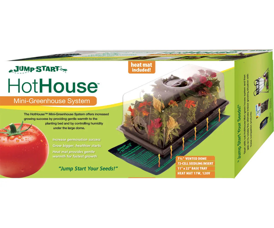 Jump Start Propagation Kit w/ Heat Mat, 7.5" Dome