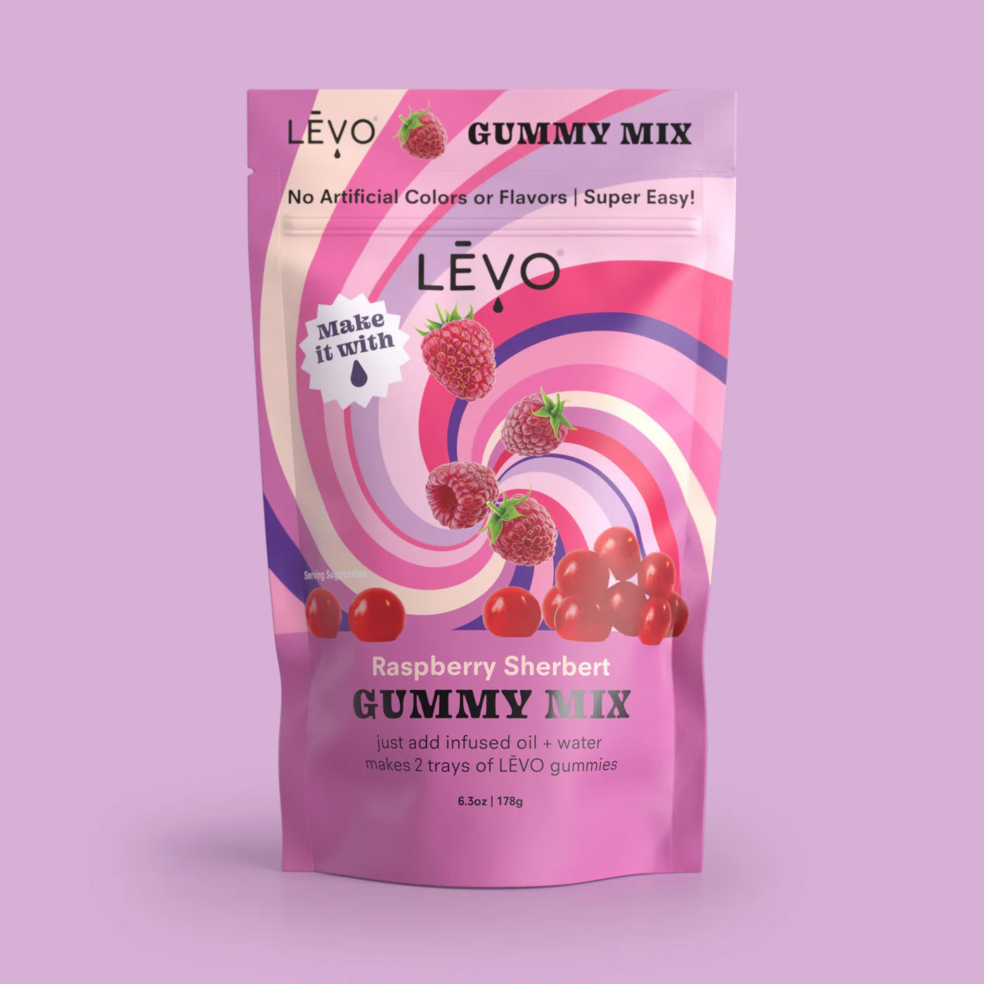 LĒVO Gummy Mix - Raspberry Sherbert | In-Stock - Buy Now! – GARDEN ...