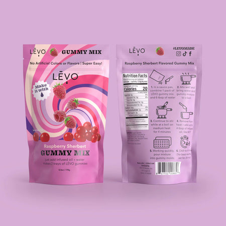 LĒVO Gummy Mix - Raspberry Sherbert