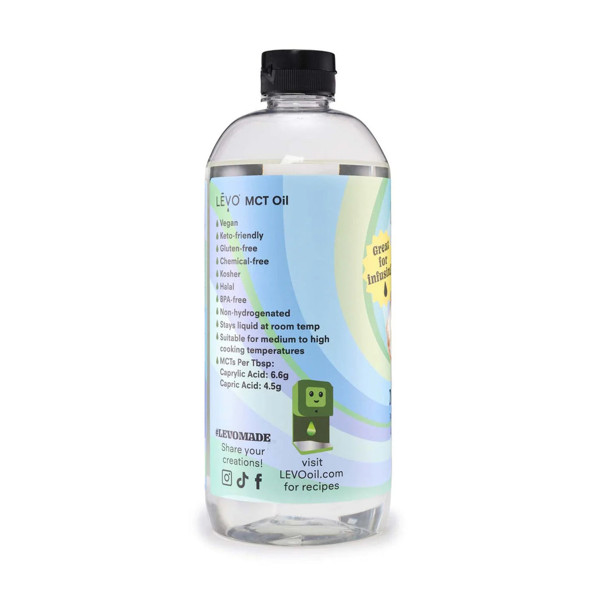 LEVO Premium MCT Liquid Coconut Oil | 32oz
