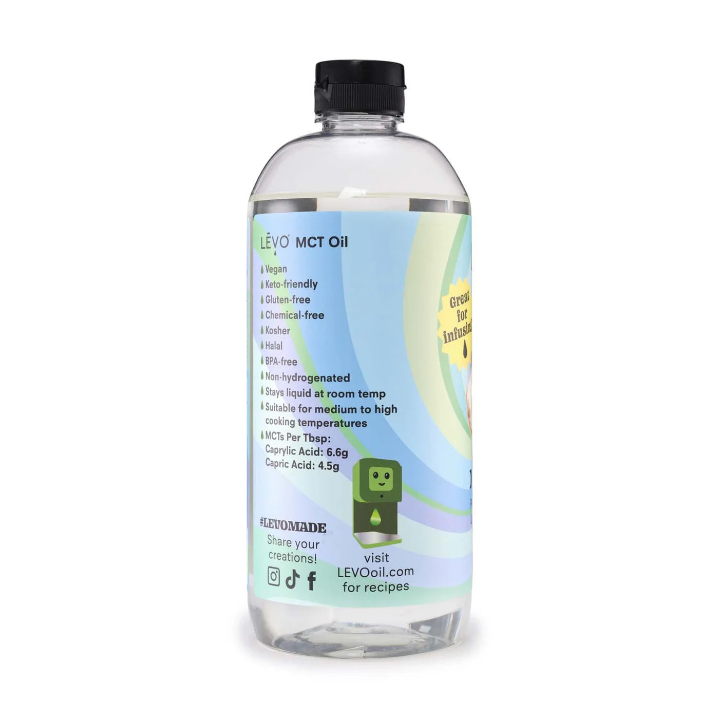LEVO Premium MCT Liquid Coconut Oil | 32oz