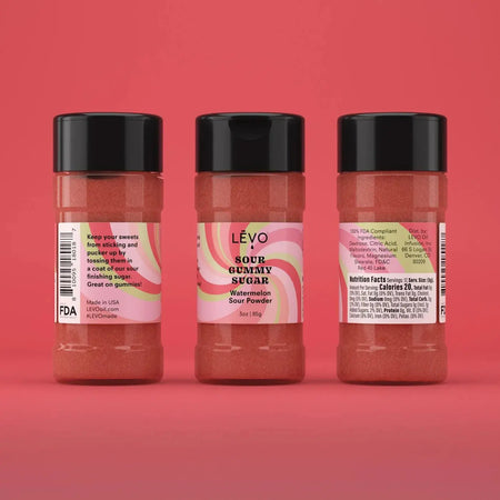 LĒVO Sour Gummy Sugar - Watermelon