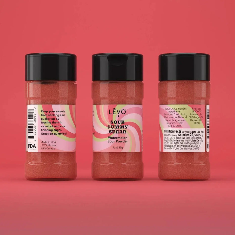 LĒVO Sour Gummy Sugar - Watermelon