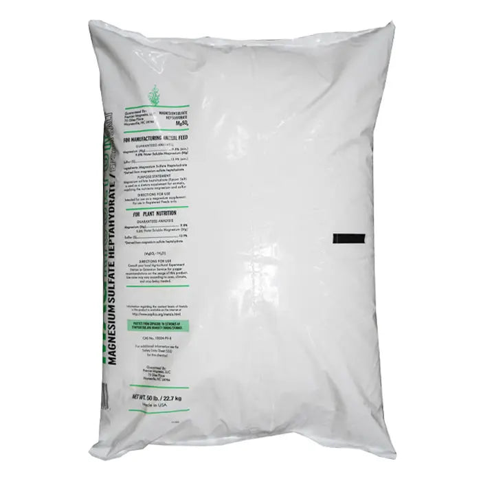 Magnesium Sulfate Epsom Salts Magriculture OMRI, 50lb