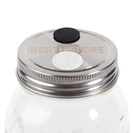 NORTH SPORE 'Regular Mouth' Culture Jar Lid with Port & Filter | Pack of 6