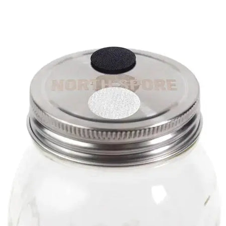 NORTH SPORE 'Regular Mouth' Culture Jar Lid with Port & Filter | Pack of 6