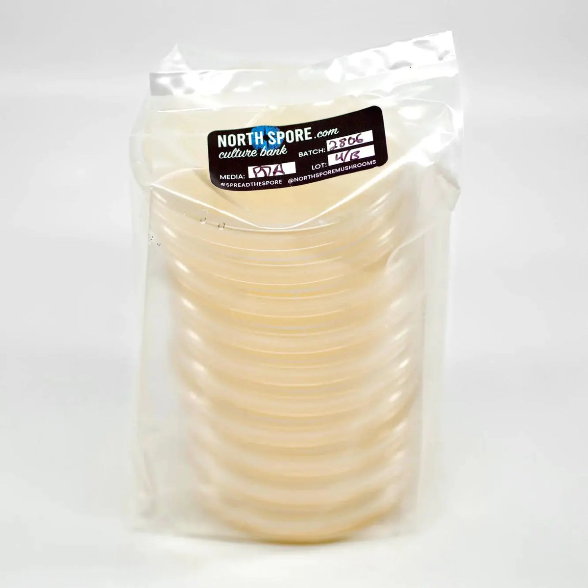 NORTH SPORE Pre-Poured Sterile Agar Plates for Mushroom Cultures, Pack of 10