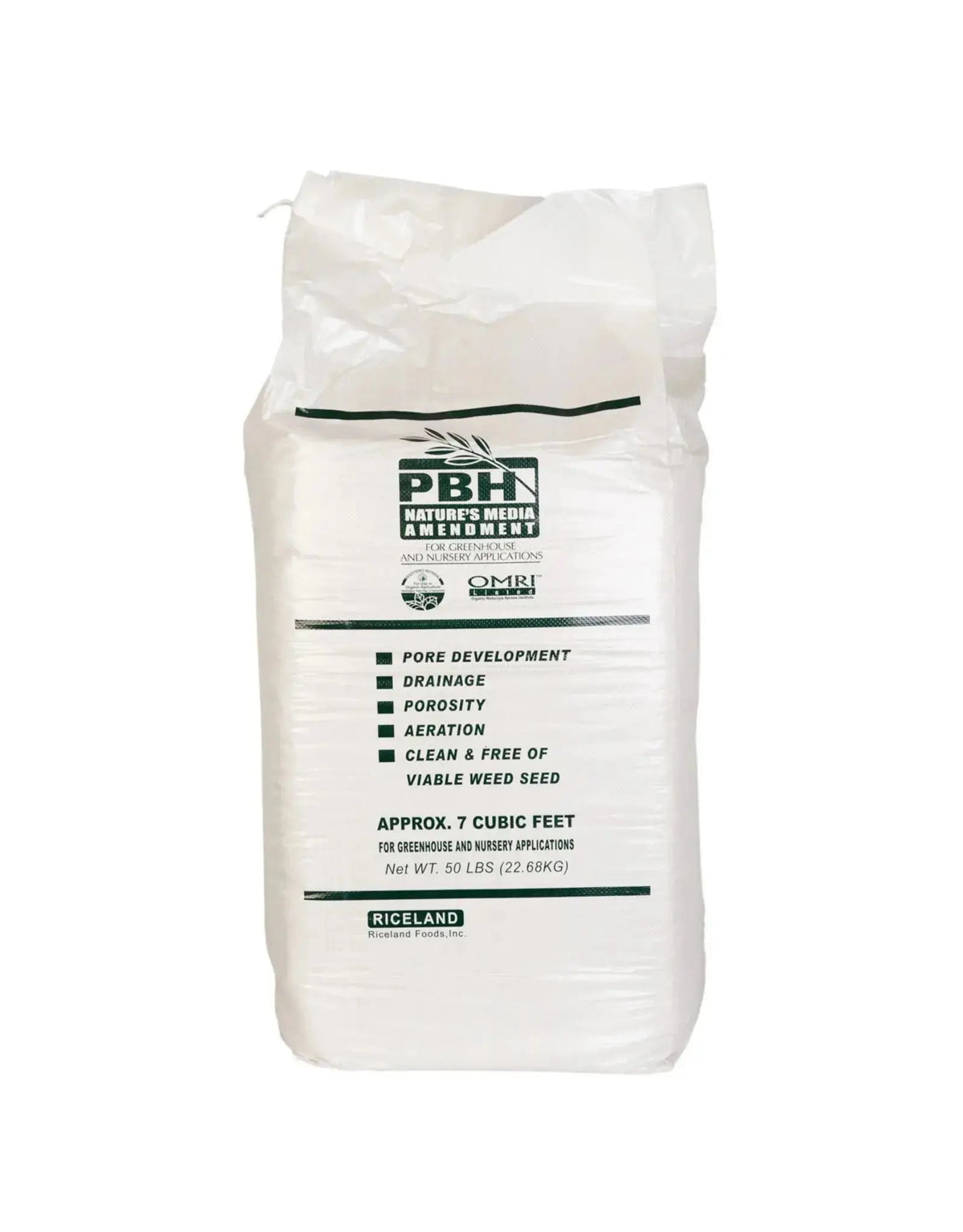Organic Rice Hulls 50lb Bulk Bag OMRI, 7 cu ft