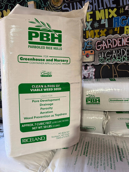 Organic Rice Hulls 50lb Bulk Bag OMRI, 7 cu ft