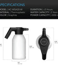 AC Infinity Automatic Water Sprayer, 2-Liter Electric Mister, Frost