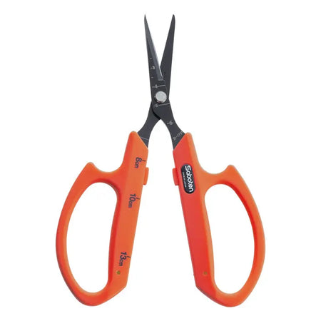 Saboten Curved Blade Trimming Scissors Orange PT-19