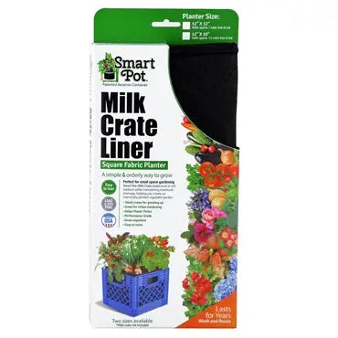 Smart Pot® Milk Crate Liners, Black