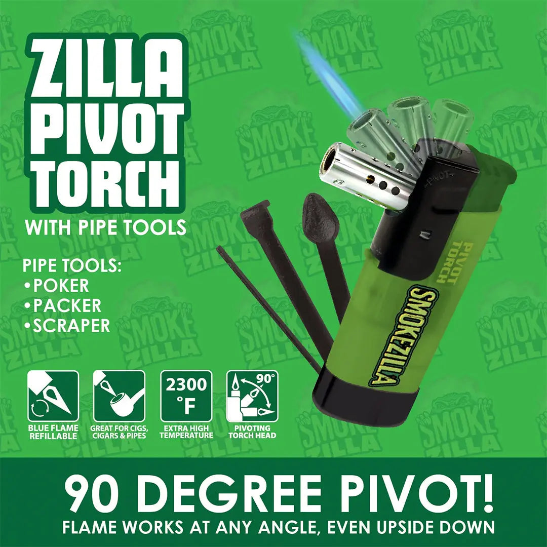 Smokezilla Pivot Torch Lighter | In-Stock - Buy Now! – GARDEN