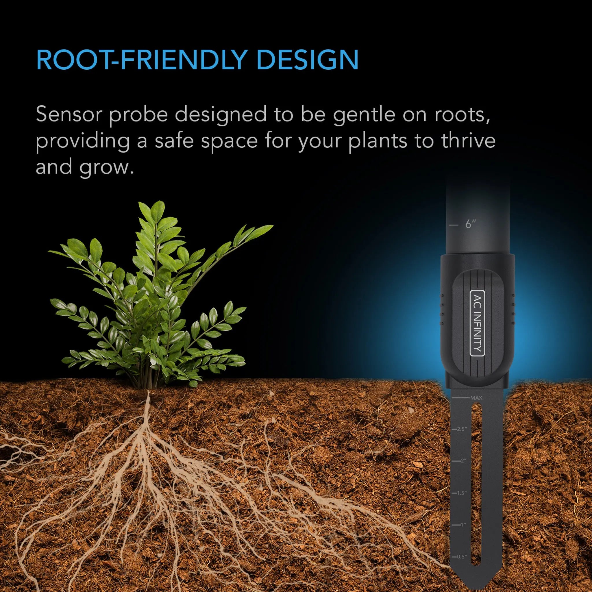 Soil Sensor Probe for Controller AI+, Monitors Moisture and Saturation Levels IP67
