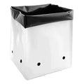 Square Black & White Grow Bags PE, 1/2 Gal | Pack of 100