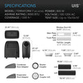 TERRAFORM 7 Air Conditioner, Heater, Dehumidifier for Grow Tents, 8000 BTU