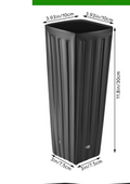 AMYHILL tall tree pot measurements: 3.93 inch square top, 11.8 inch tall, 3 inch square base