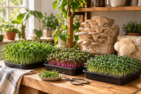 MICROGREENS & MUSHROOMS