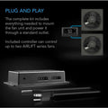 AC Infinity AIRLIFT T10, SHUTTER EXHAUST VENTILATION FAN 10", TEMPERATURE AND HUMIDITY CONTROLLER AC Infinity