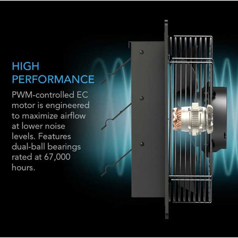AC Infinity AIRLIFT T10, SHUTTER EXHAUST VENTILATION FAN 10", TEMPERATURE AND HUMIDITY CONTROLLER AC Infinity