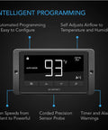AC Infinity AIRLIFT T12, SHUTTER EXHAUST VENTILATION FAN 12", TEMPERATURE AND HUMIDITY CONTROLLER AC Infinity
