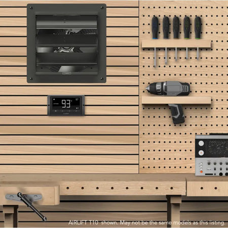 AC Infinity AIRLIFT T14, SHUTTER EXHAUST VENTILATION FAN 14", TEMPERATURE AND HUMIDITY CONTROLLER AC Infinity